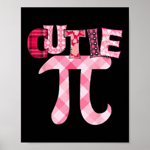 Poster Cutie Pi Day 3.14 Geek enseignant en mathématiques