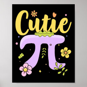 Poster Cutie Pi Qt Pi Day Math Lovers Teachers Club