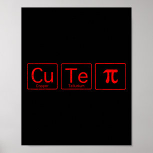 Poster Cutie Pie Pi Day Math Table Périodique Valentine G