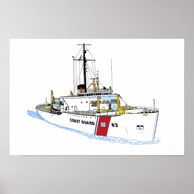 Poster Cutter Mackinaw (WAGB-83) de la Garde côtière amér (Devant)
