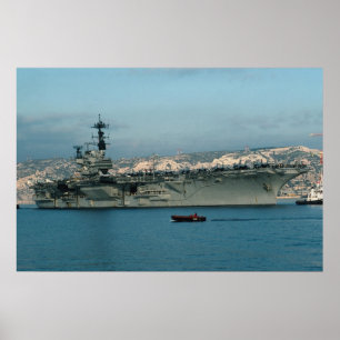 Poster CV-59 "USS Forrestal" avec aile pleine air, port v