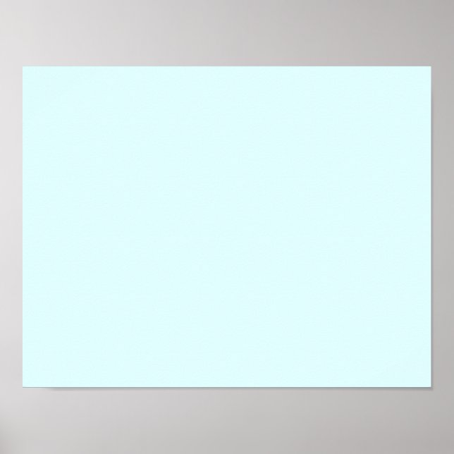 Poster cyan clair couleur (Devant)