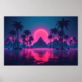 Poster Cyber Dreamscape : Symphonie Synthwave