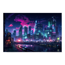 Cyberpunk Tokyo Riverfront