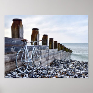 Poster Cycle à la plage