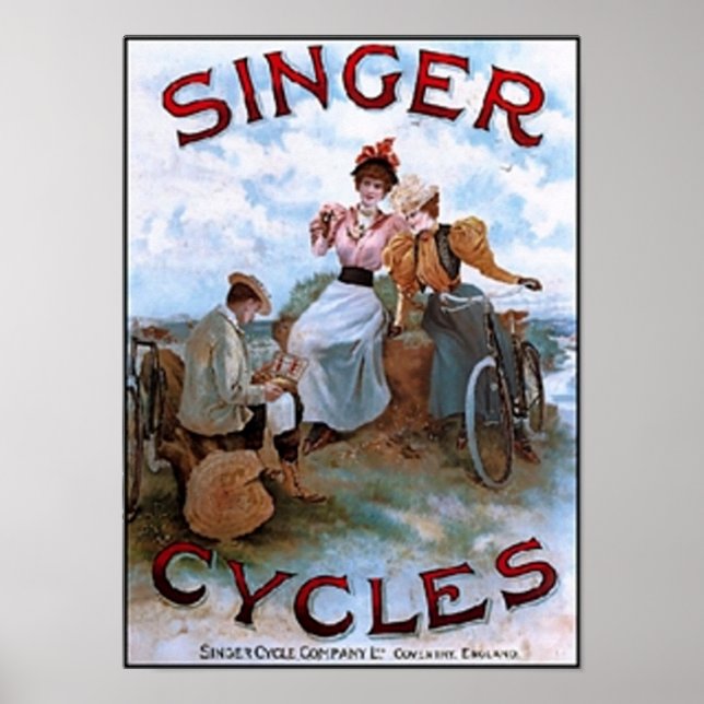 Poster Cycles chanteurs vintages et publicité (Devant)