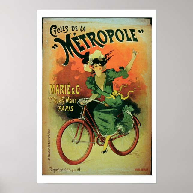 Poster "Cycles de La Métropole", Marie & Co. (Devant)