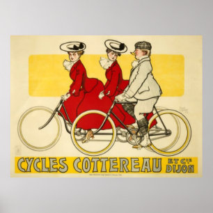 Poster Cycles vintages Cottereau par René Vincent