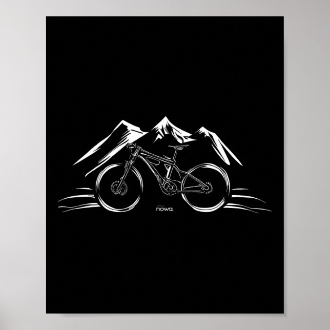 Poster Cycling Racing Bicycle Motivation Mountain Bike Cl (Devant)