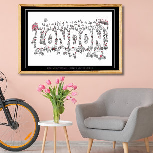 Poster Cyclisme Autour De La Ligne London Art