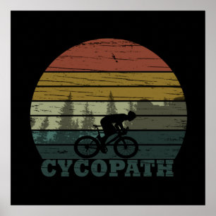 Poster cyclisme hors route à vélo