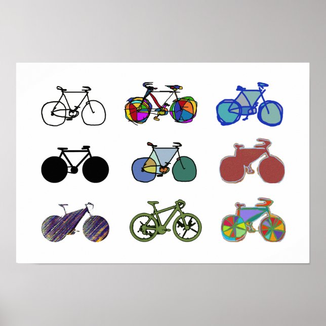 Poster cyclisme :) illustrations de motos graphiques (Devant)