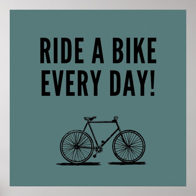 Poster Cyclisme motivationnel (Devant)