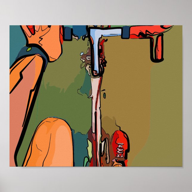 Poster Cycliste (Devant)