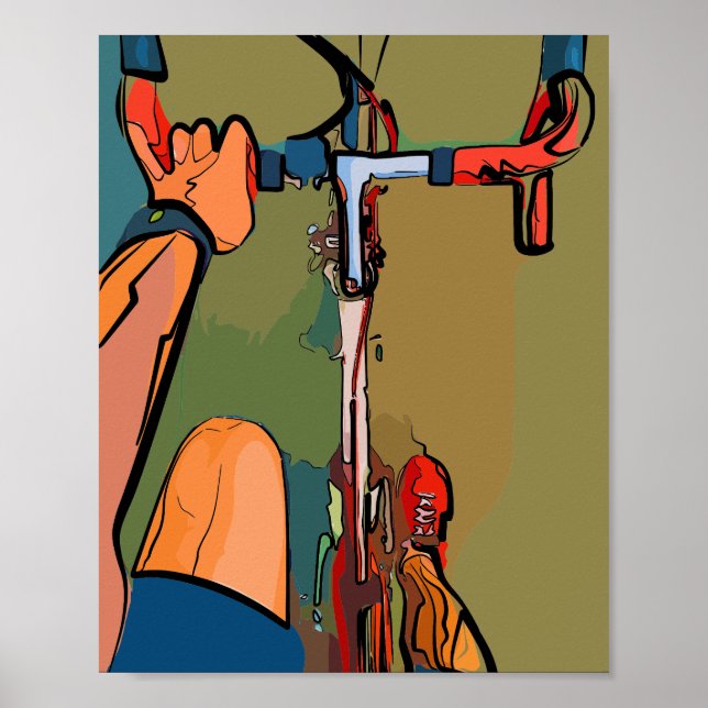 Poster Cycliste (Devant)