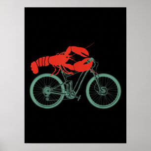 Poster Cycliste Drôle Cycliste Drôle Cycliste
