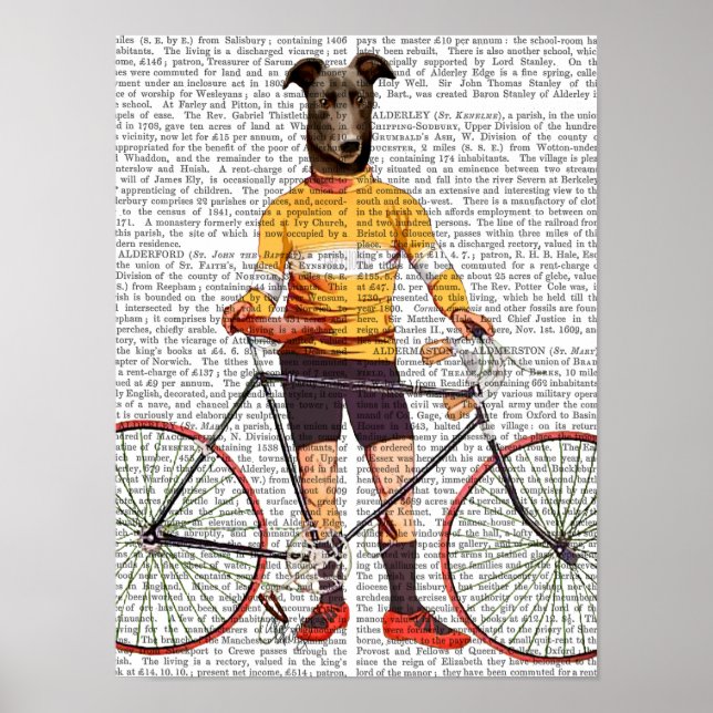 Poster Cycliste Greyhound (Devant)