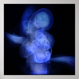 Poster Cyclone bleu