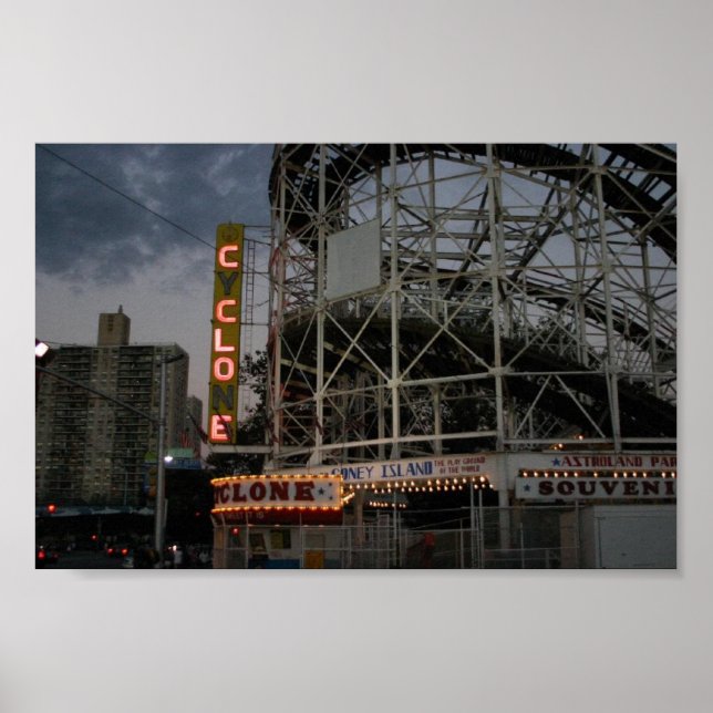 Poster Cyclone de Coney Island (Devant)