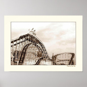 Poster Cyclone Rollercoaster