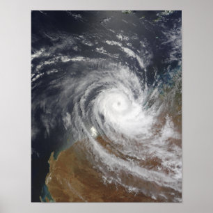 Poster Cyclone tropical Billy sur l'Australie 2