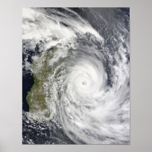 Poster Cyclone tropical Gael au large de Madagascar 2