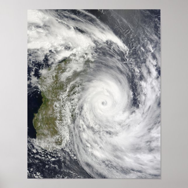 Poster Cyclone tropical Gael au large de Madagascar 2 (Devant)