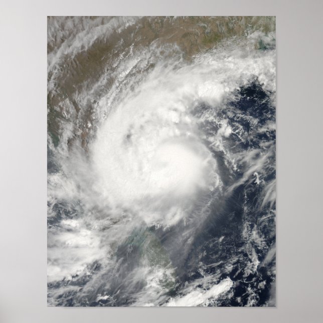 Poster Cyclone tropical Laila (Devant)