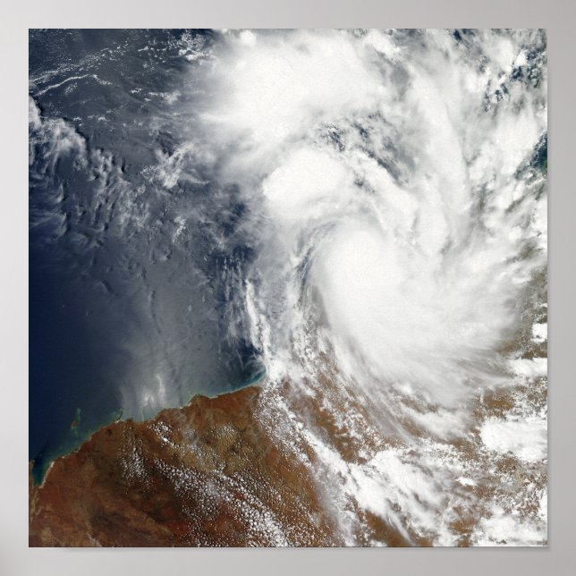 Poster Cyclone tropical Laurence (Devant)