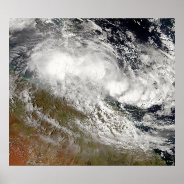 Poster Cyclone tropical Olga sur le nord-est de l'Austral (Devant)