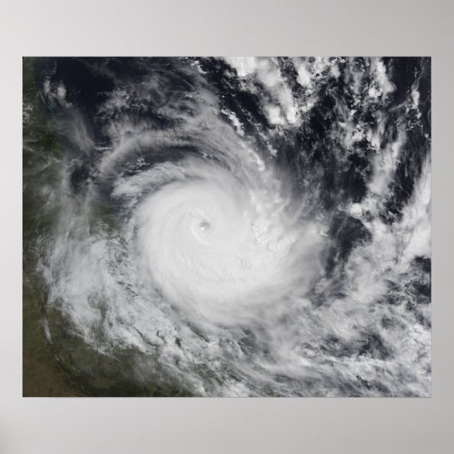Poster Cyclone tropical sévère Hamish (Devant)