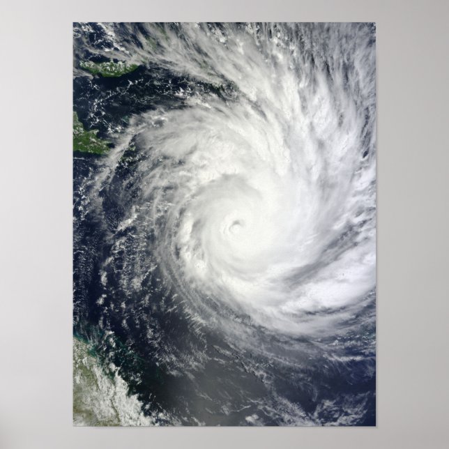Poster Cyclone tropical Yasi (Devant)