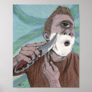 Poster Cyclops grec Couteau Rasage Imaginaire Mur Art Imp