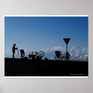 Poster Cyclotourisme au Kirghizistan