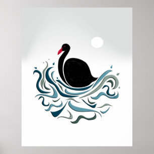 Poster Cygne noir