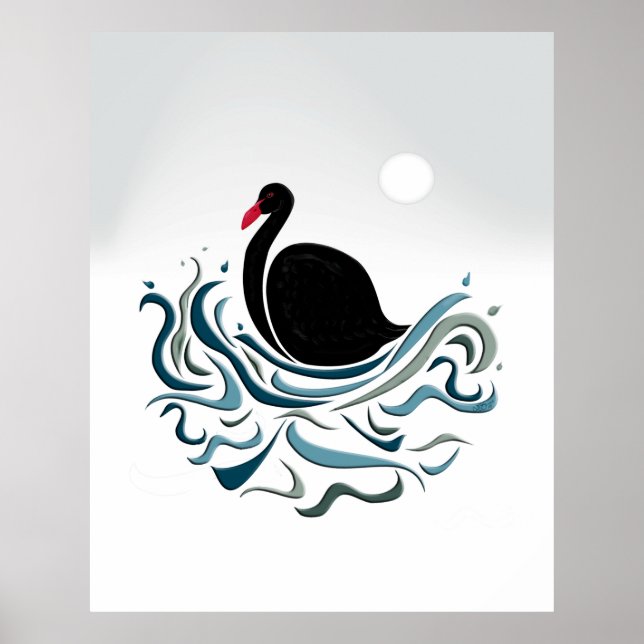 Poster Cygne noir (Devant)