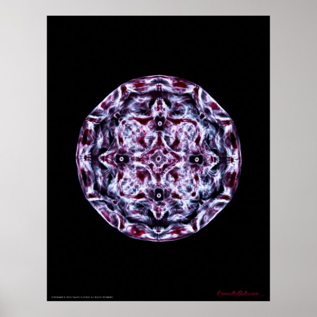 Poster Cymatique : Musique Note Un Piano (Devant)