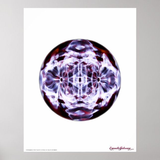 Poster Cymatique : Son rendu visible (Devant)