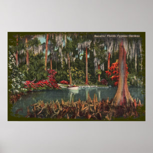 Poster Cypress Gardens Florida Canvas Imprimer