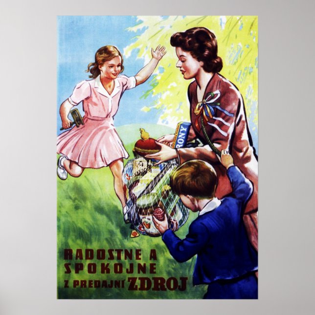 Poster CZECH ZDROJ Food Company Joyeusement et avec conte (Devant)