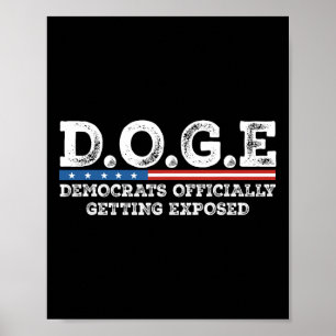 Poster D.o.g.e Doge Département de l'Efficacité du Gouver