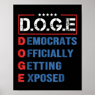 Poster D.o.g.e Doge Département de l'efficacité gouvernem