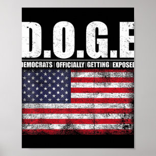 Poster D.o.g.e Doge Département de l'efficacité gouvernem