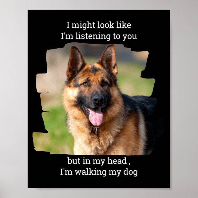 Poster D Pet Photo Funny Dog Dad  (Devant)