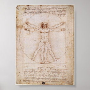Poster Da Vinci : Homme de Vitruvian