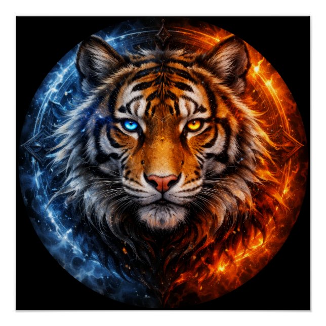 Poster Daagwear – Duality Tiger | Fire & Ice Spirit (Devant)