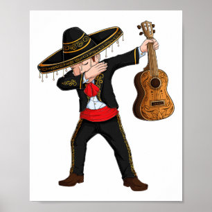 Poster Dab Costume Mariachi mexicain Charro Sombrero Cinc