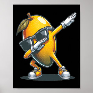Poster Dab Mango Danser Dabbing Mango Fruit Avec Sungels