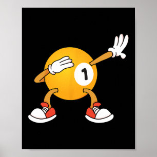 Poster Dabbing 8 Billard Billard Joueur de billard Snooke