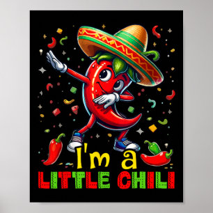 Poster Dabbing Chili Pepper Cinco De Mayo Kids Shirts Mex